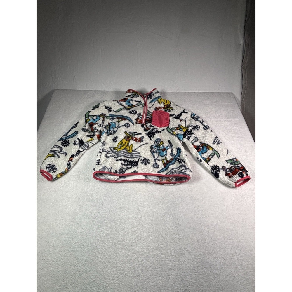 Disney Mickey Mouse and Friends Winter Fleece Quarter Zip Small LS42403FS
